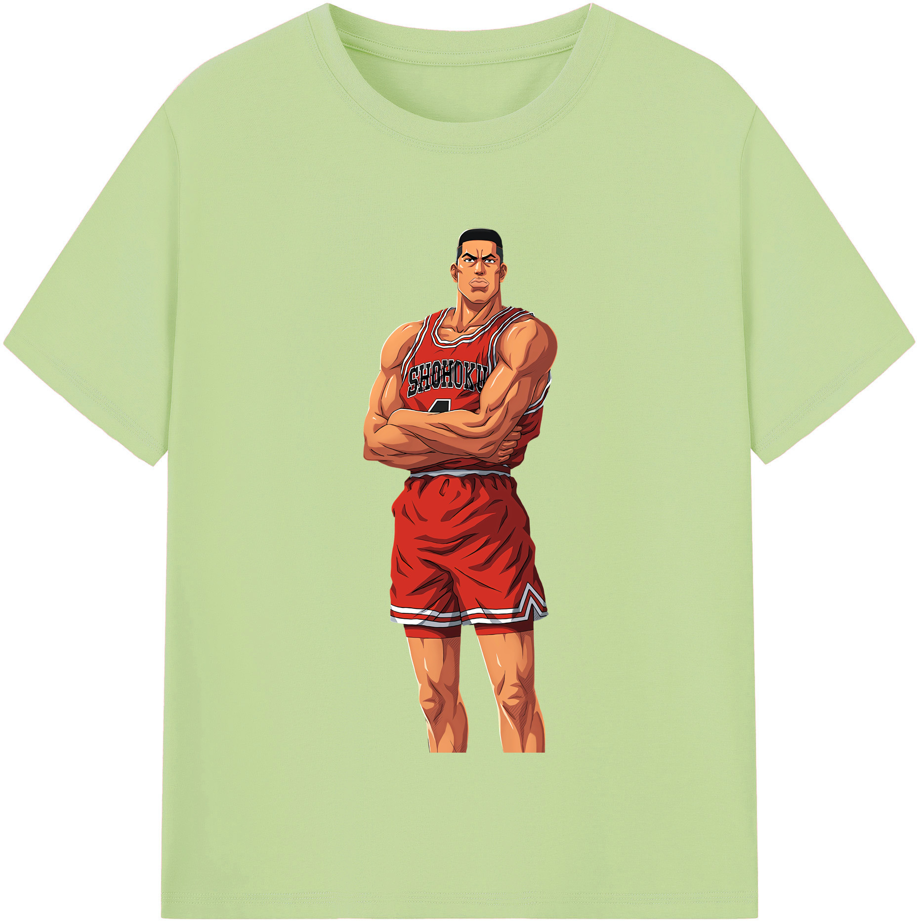 SLAM DUNK／スラムダンク 綿100％半袖Tシャツ（フロントプリント）